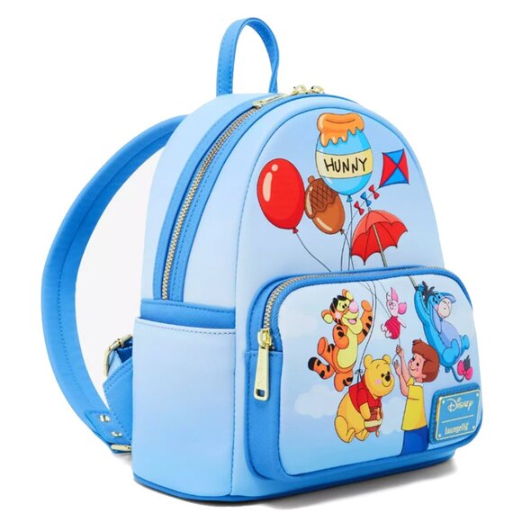 Loungefly Disney Winnie the Pooh Balloon Group Portrait Mini Backpack